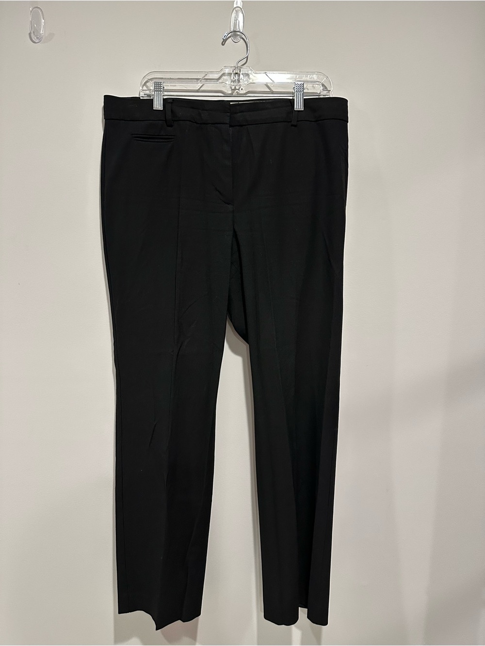 Talbots Black Straight-Leg Dress Trousers